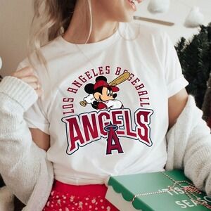Los Angeles Angels Disney Mickey Mouse MLB Baseball Shirt